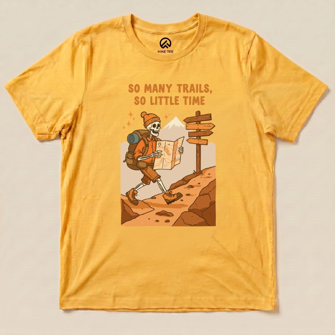 So Many Trails Co Little Time Shirt Hike Tee T-Shirt Gold / S