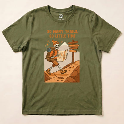 So Many Trails Co Little Time Shirt Hike Tee T-Shirt Military Green / S