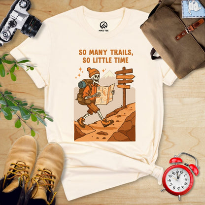 Hike Tee T-Shirt Natural / S So Many Trails Co Little Time Shirt