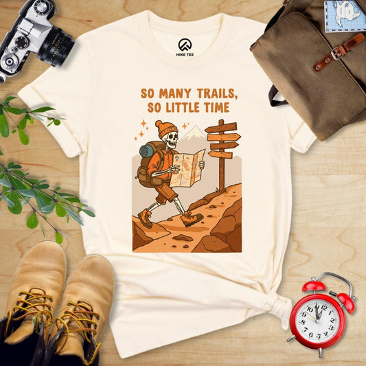 Hike Tee T-Shirt Natural / S So Many Trails Co Little Time Shirt