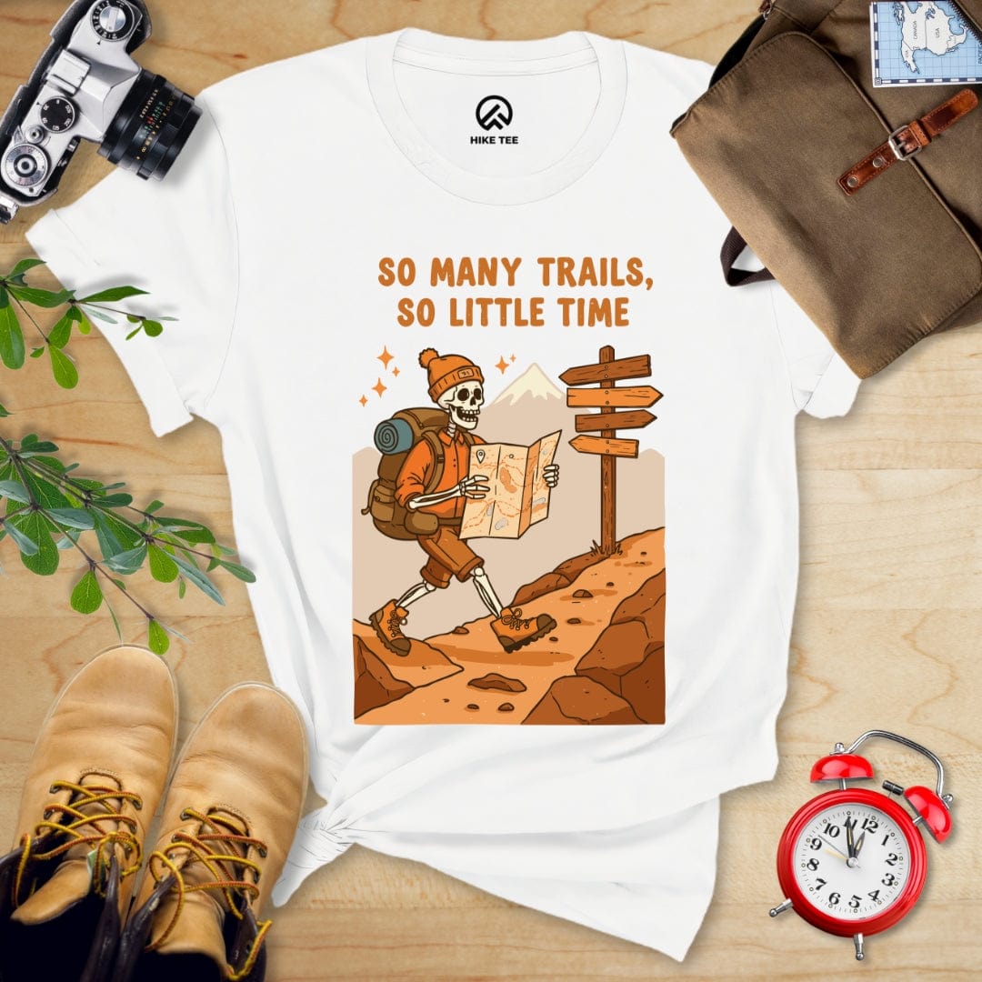 Hike Tee T-Shirt White / S So Many Trails Co Little Time Shirt