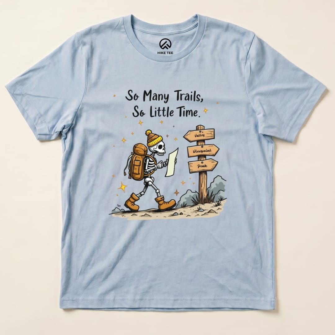 So Many Trails Hike Tee T-Shirt Baby Blue / S
