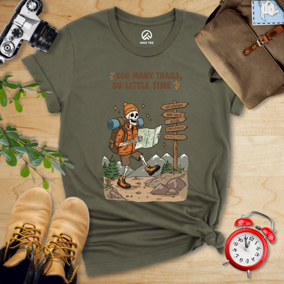 Hike Tee T-Shirt Military Green / S So Many Trails