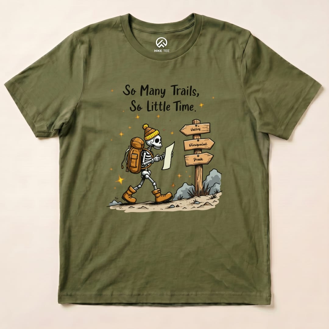 So Many Trails Hike Tee T-Shirt Military Green / S
