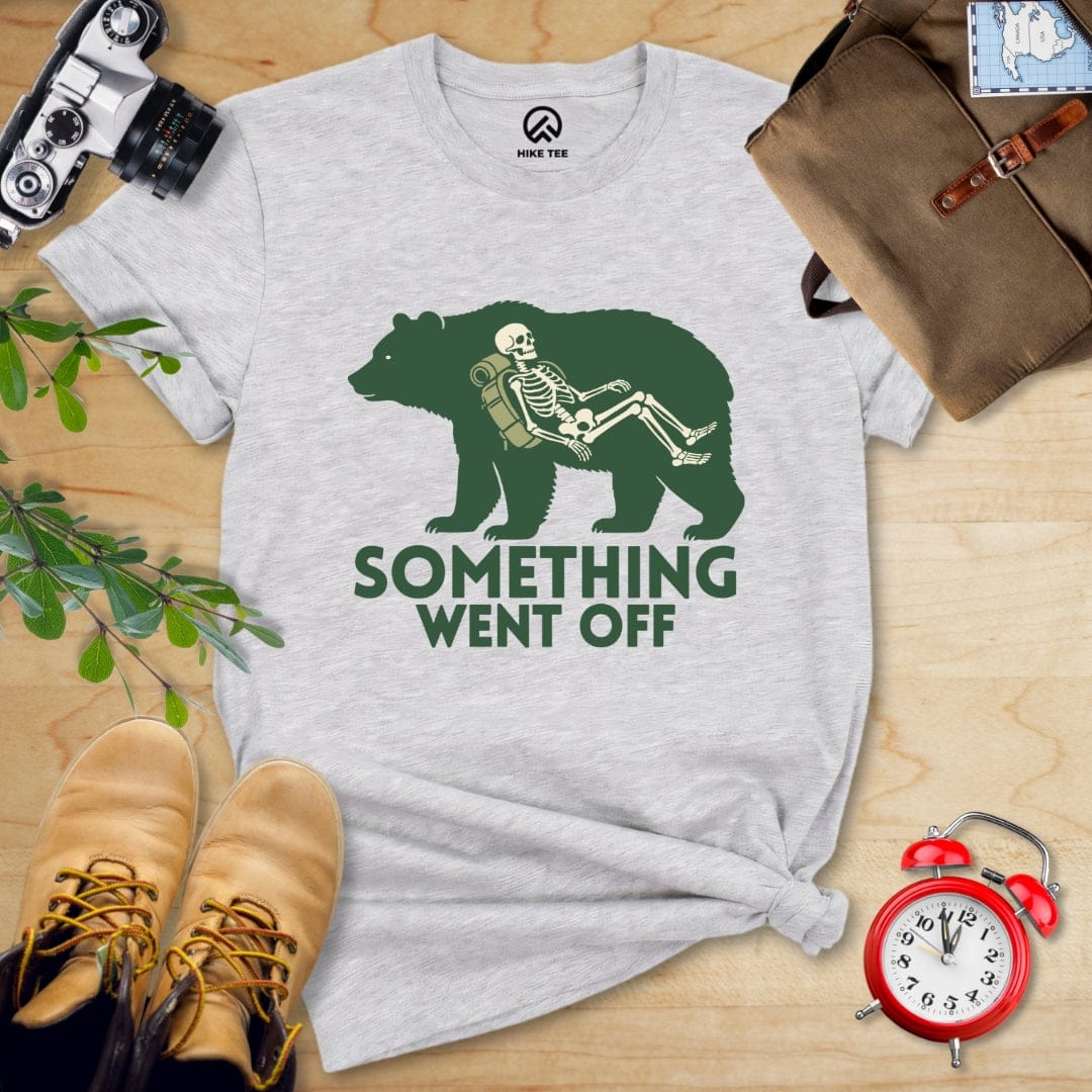 Hike Tee T-Shirt Athletic Heather / S Something Went Off Bear Shirt