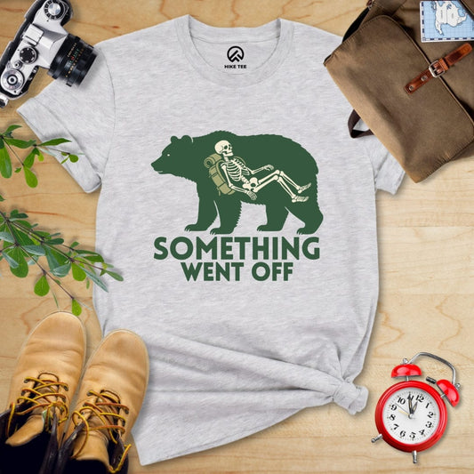 Hike Tee T-Shirt Athletic Heather / S Something Went Off Bear Shirt