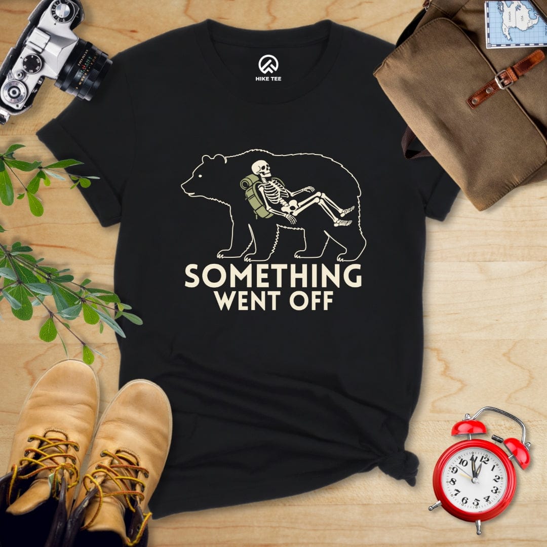 Hike Tee T-Shirt Black / S Something Went Off Bear Shirt