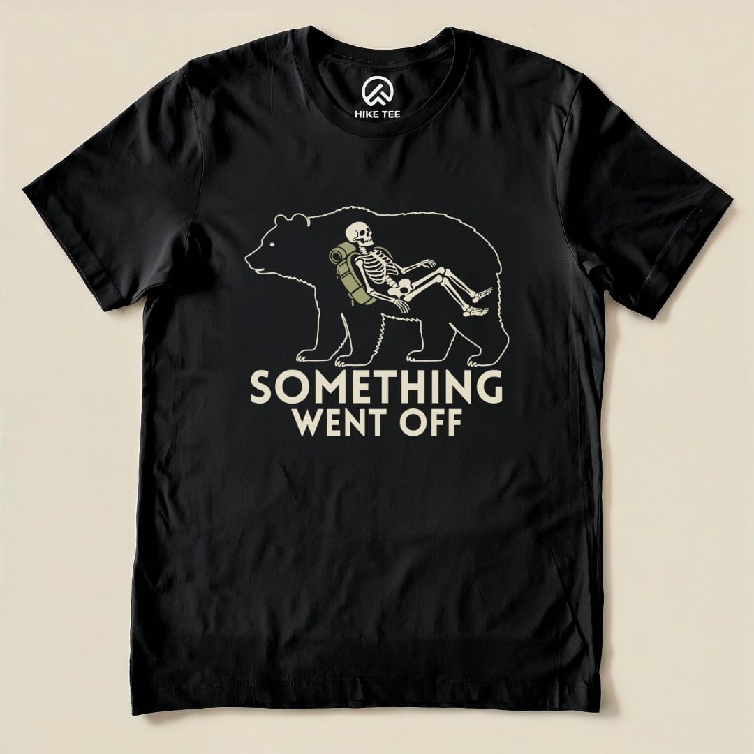 Hike Tee T-Shirt Black / S Something Went Off Bear Shirt