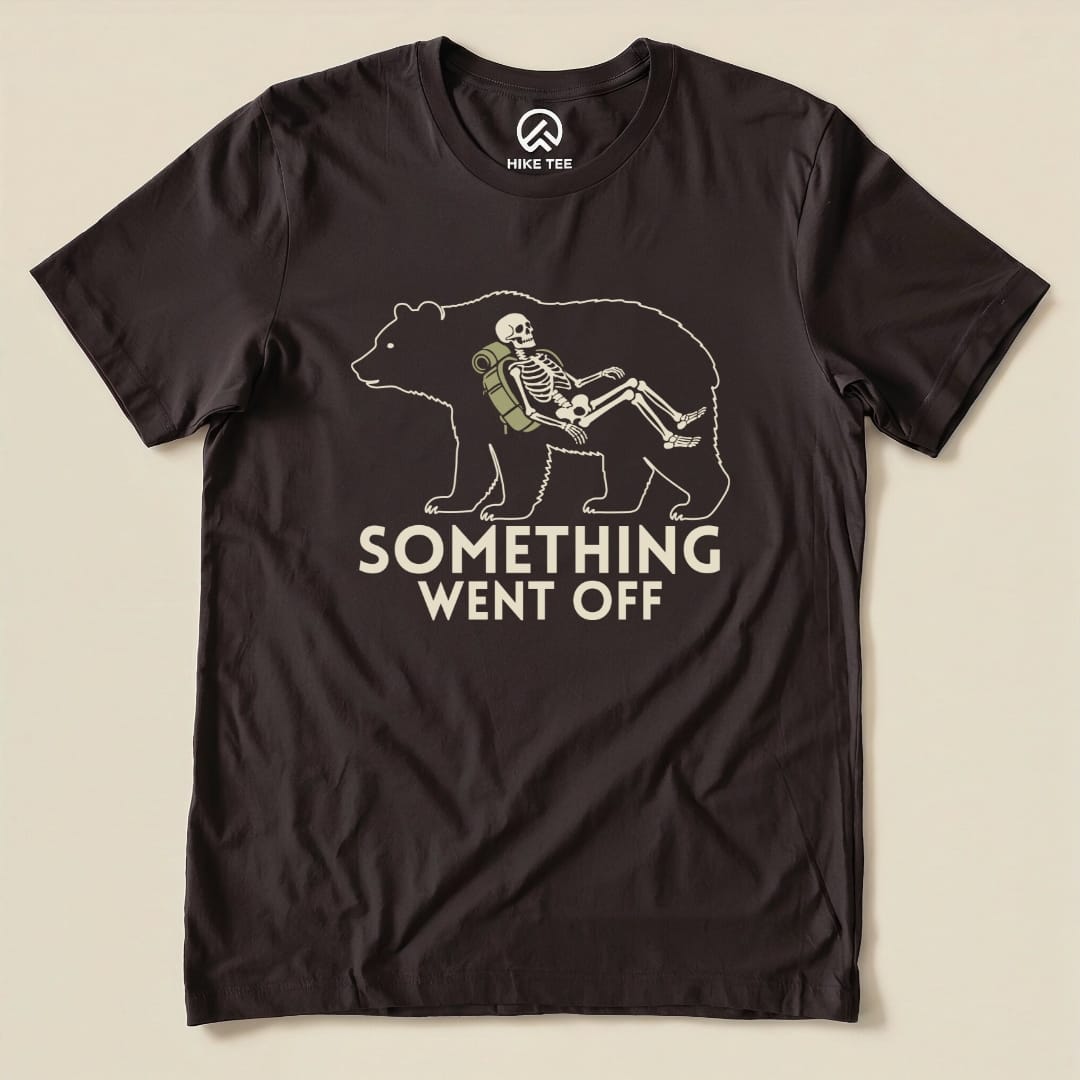 Hike Tee T-Shirt Brown / S Something Went Off Bear Shirt