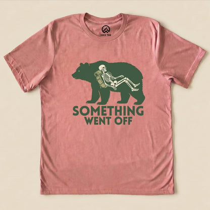 Hike Tee T-Shirt Heather Mauve / S Something Went Off Bear Shirt