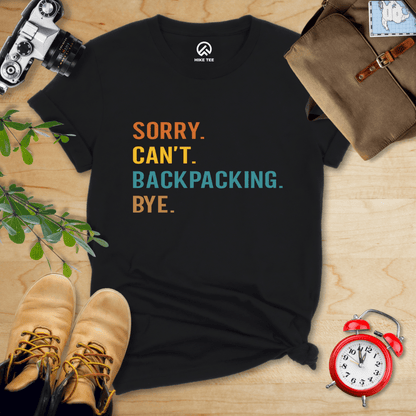Hike Tee T-Shirt Black / S Sorry Backpacking Bye Shirt