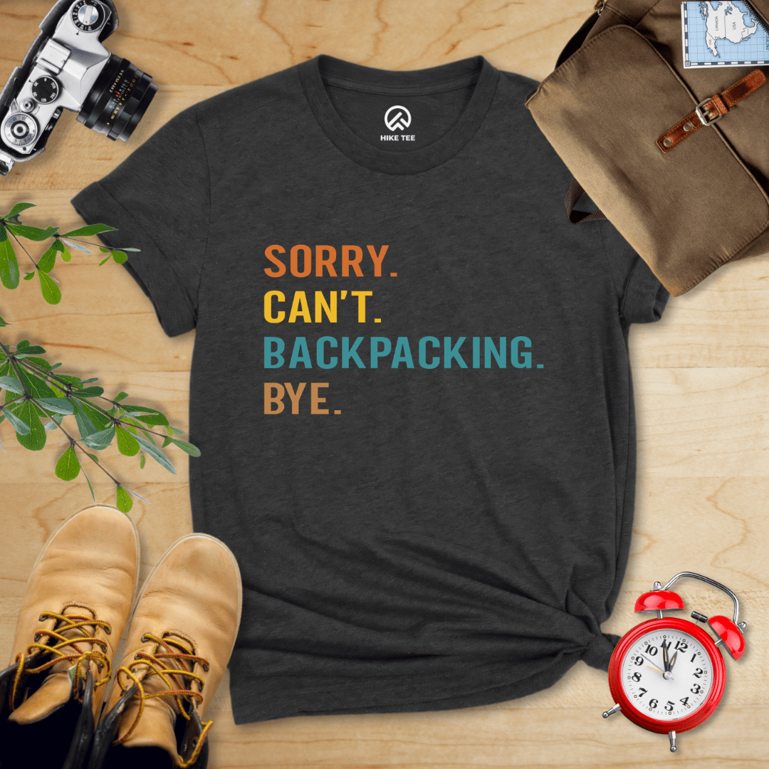 Hike Tee T-Shirt Dark Grey Heather / S Sorry Backpacking Bye Shirt