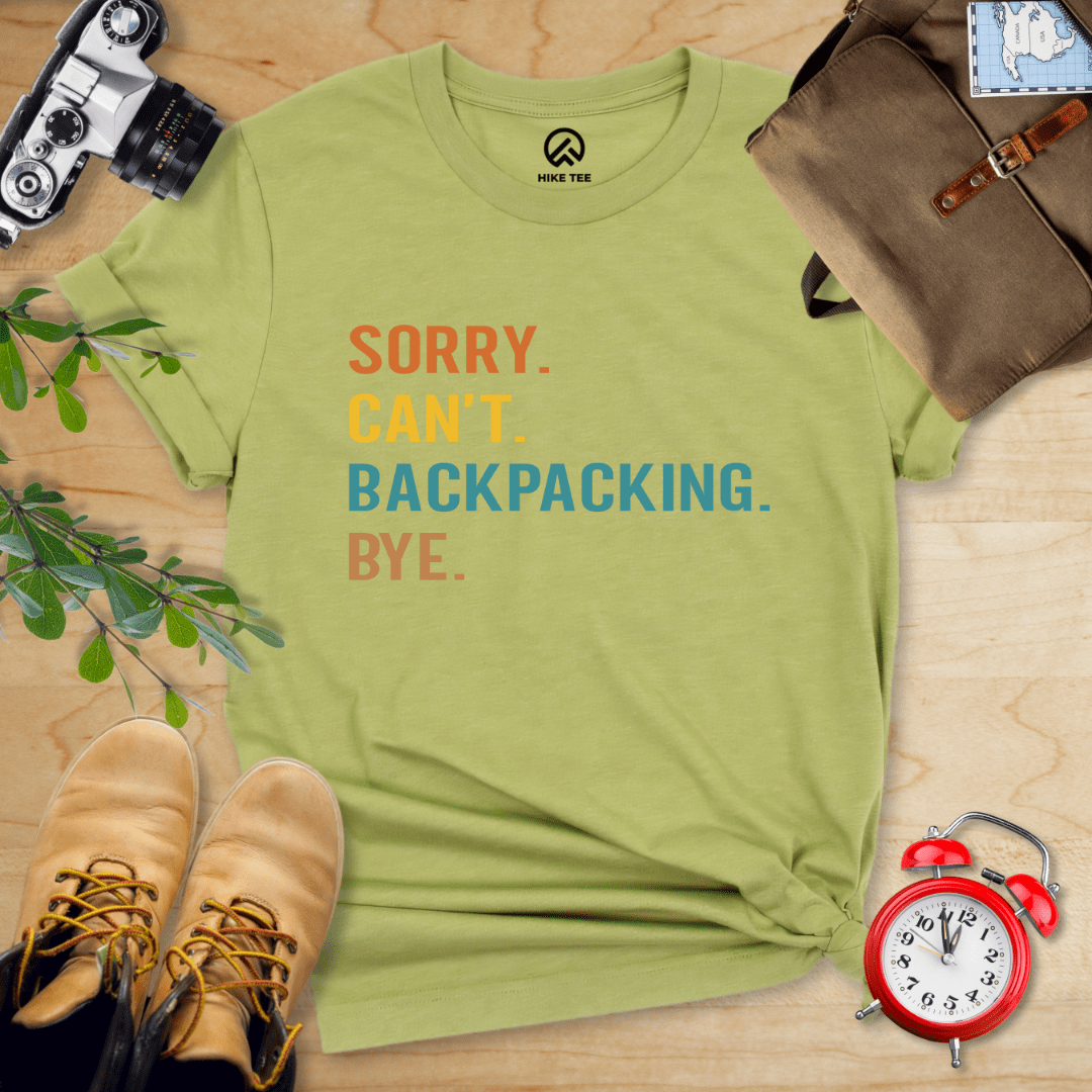 Hike Tee T-Shirt Heather Green / S Sorry Backpacking Bye Shirt