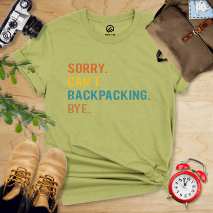 Hike Tee T-Shirt Heather Green / S Sorry Backpacking Bye Shirt