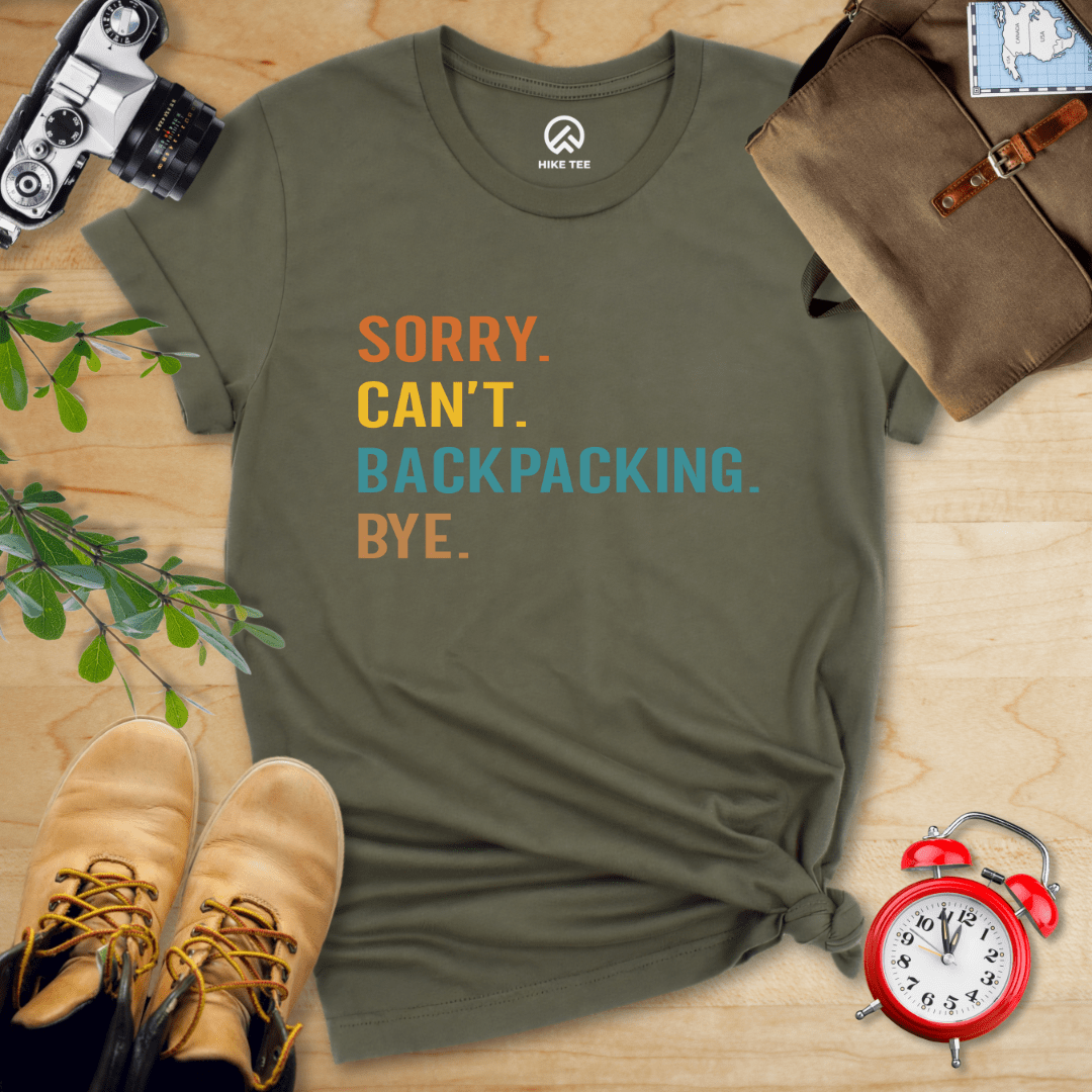 Hike Tee T-Shirt Military Green / S Sorry Backpacking Bye Shirt