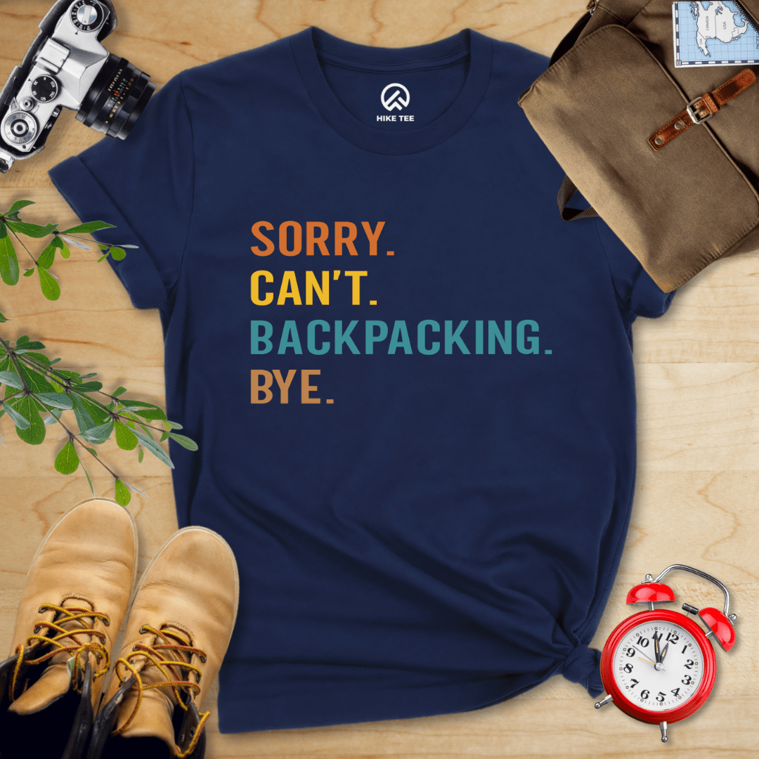 Hike Tee T-Shirt Navy / S Sorry Backpacking Bye Shirt