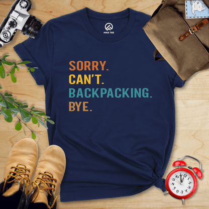 Hike Tee T-Shirt Navy / S Sorry Backpacking Bye Shirt