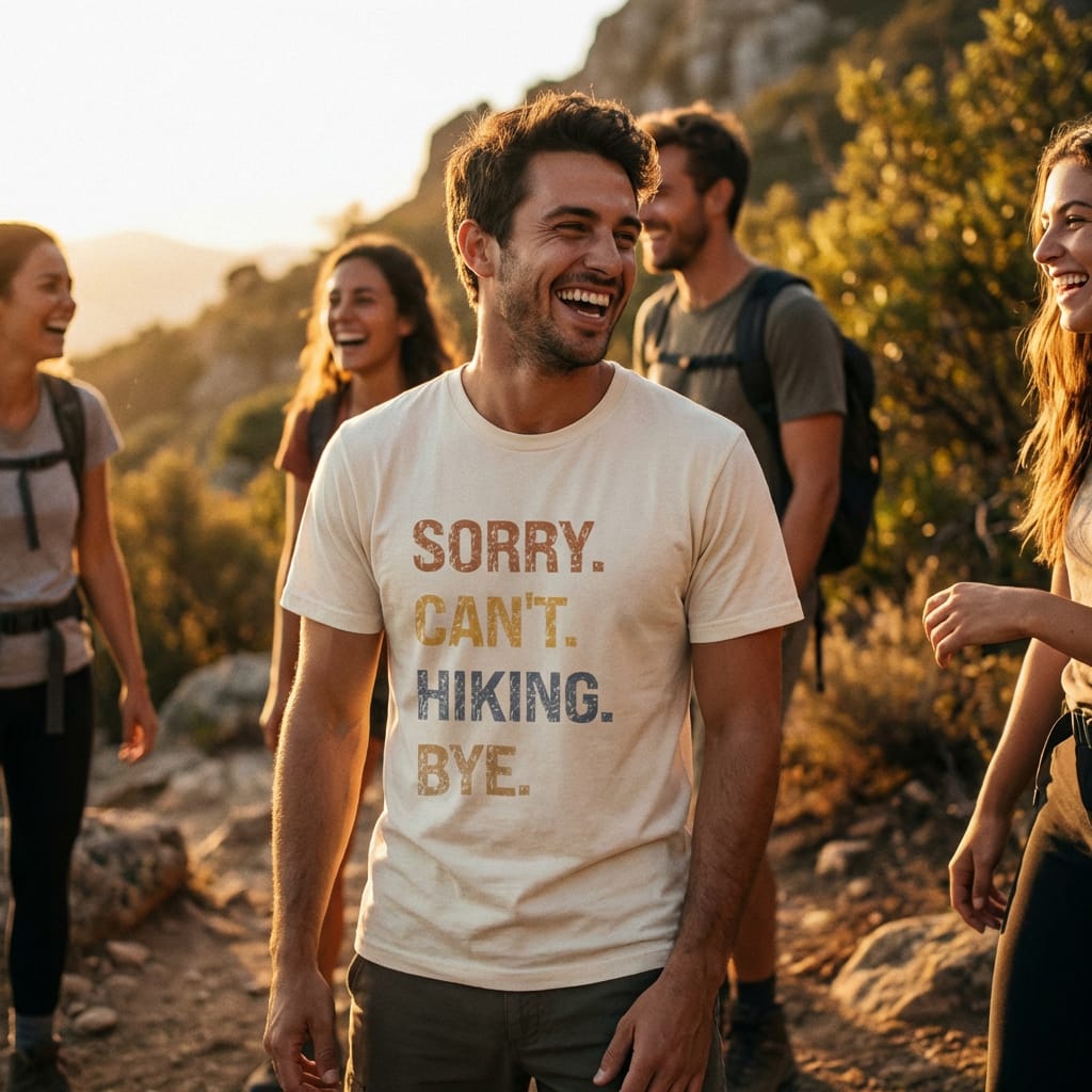Hike Tee T-Shirt Sorry, Hiking, Bye Shirt