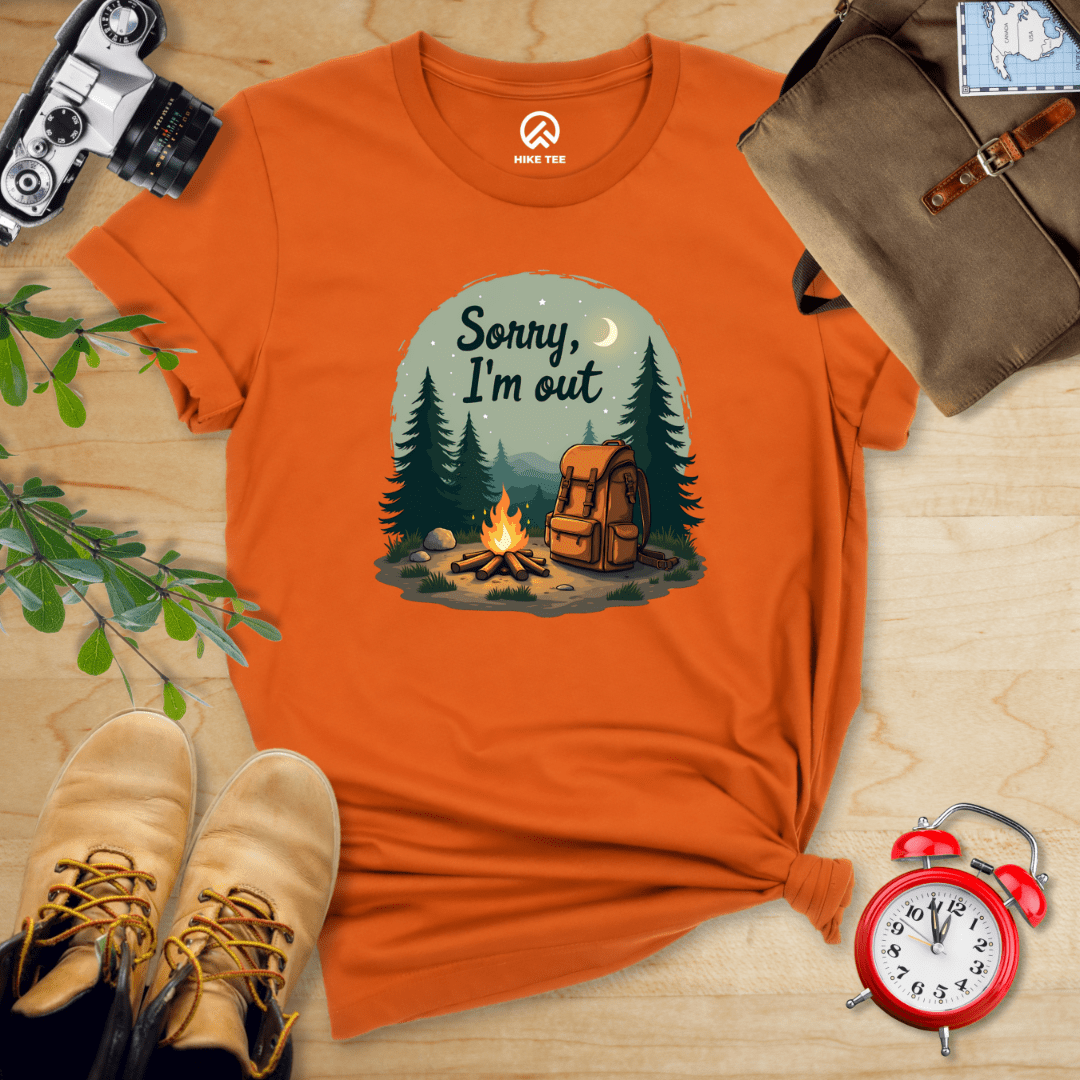 Hike Tee T-Shirt Autumn / S Sorry, I'm Out Camping Shirt