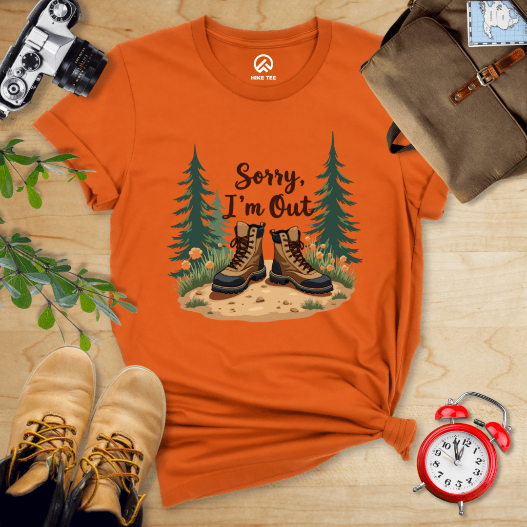 Hike Tee T-Shirt Autumn / S Sorry, I'm Out Hiking Shirt