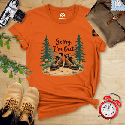 Hike Tee T-Shirt Autumn / S Sorry, I'm Out Hiking Shirt
