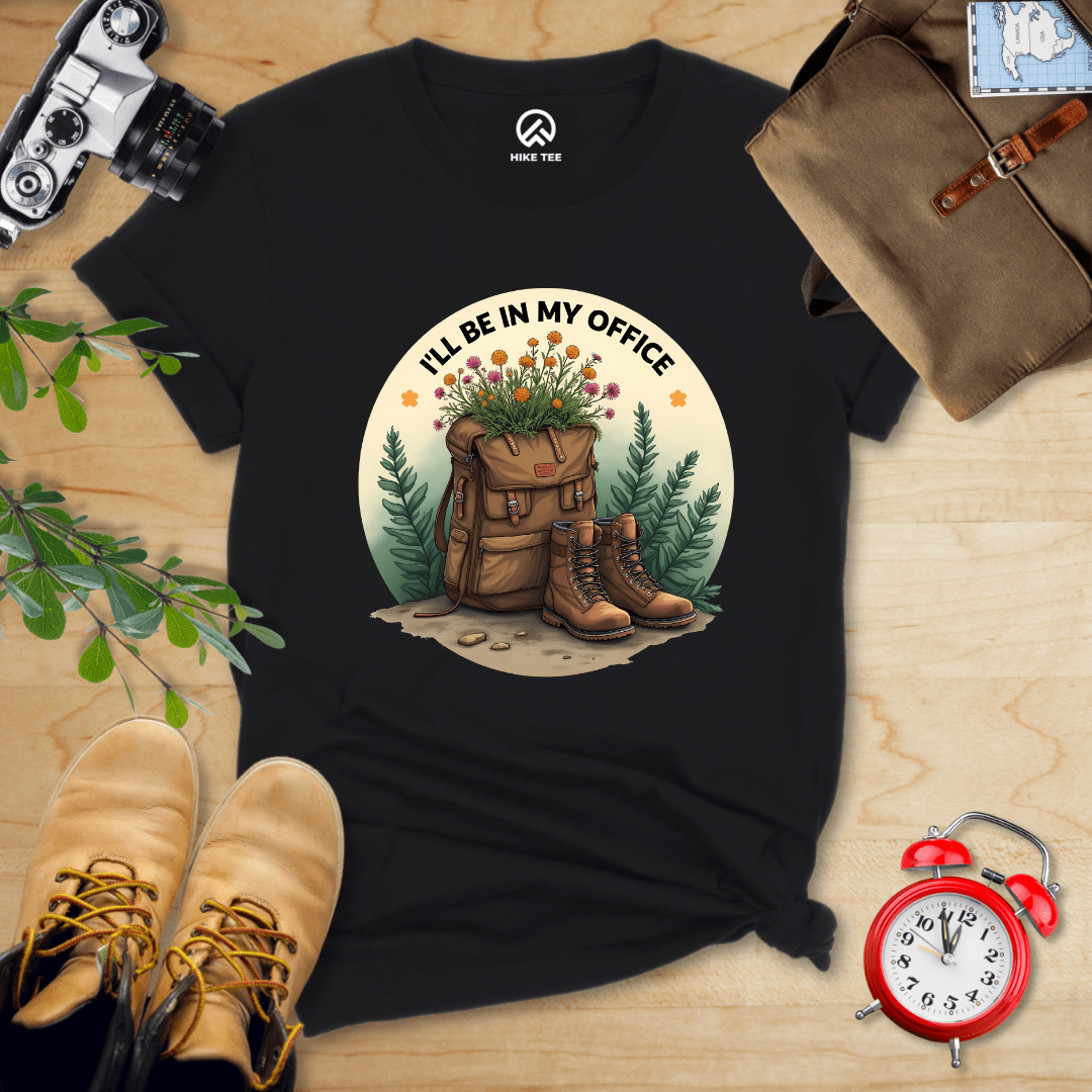Hike Tee T-Shirt Black / S Sorry, I'm Out Hiking Shirt