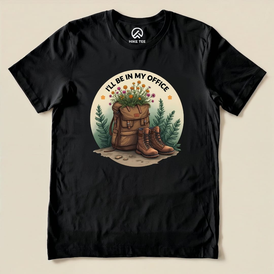 Sorry, I'm Out Hiking Shirt Hike Tee T-Shirt Black / S