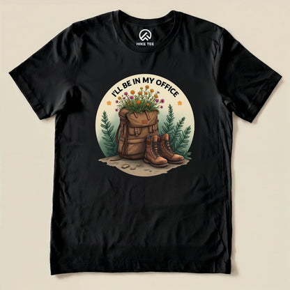 Sorry, I'm Out Hiking Shirt Hike Tee T-Shirt Black / S