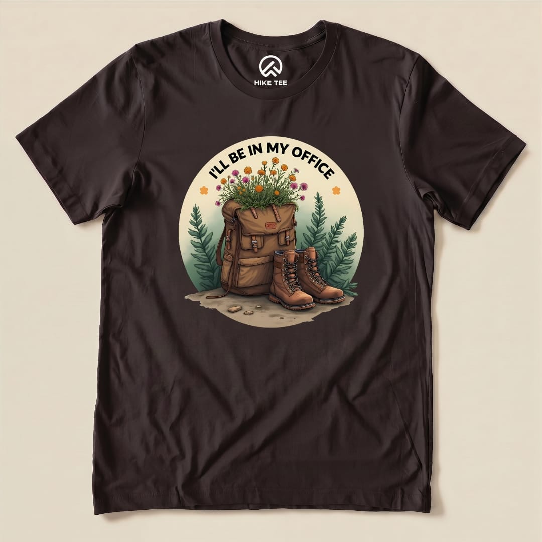 Sorry, I'm Out Hiking Shirt Hike Tee T-Shirt Brown / S