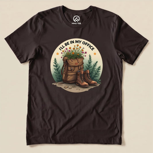 Sorry, I'm Out Hiking Shirt Hike Tee T-Shirt Brown / S