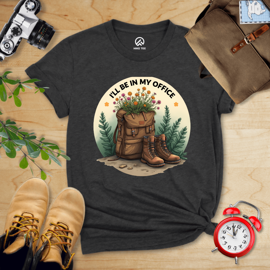 Hike Tee T-Shirt Dark Grey Heather / S Sorry, I'm Out Hiking Shirt
