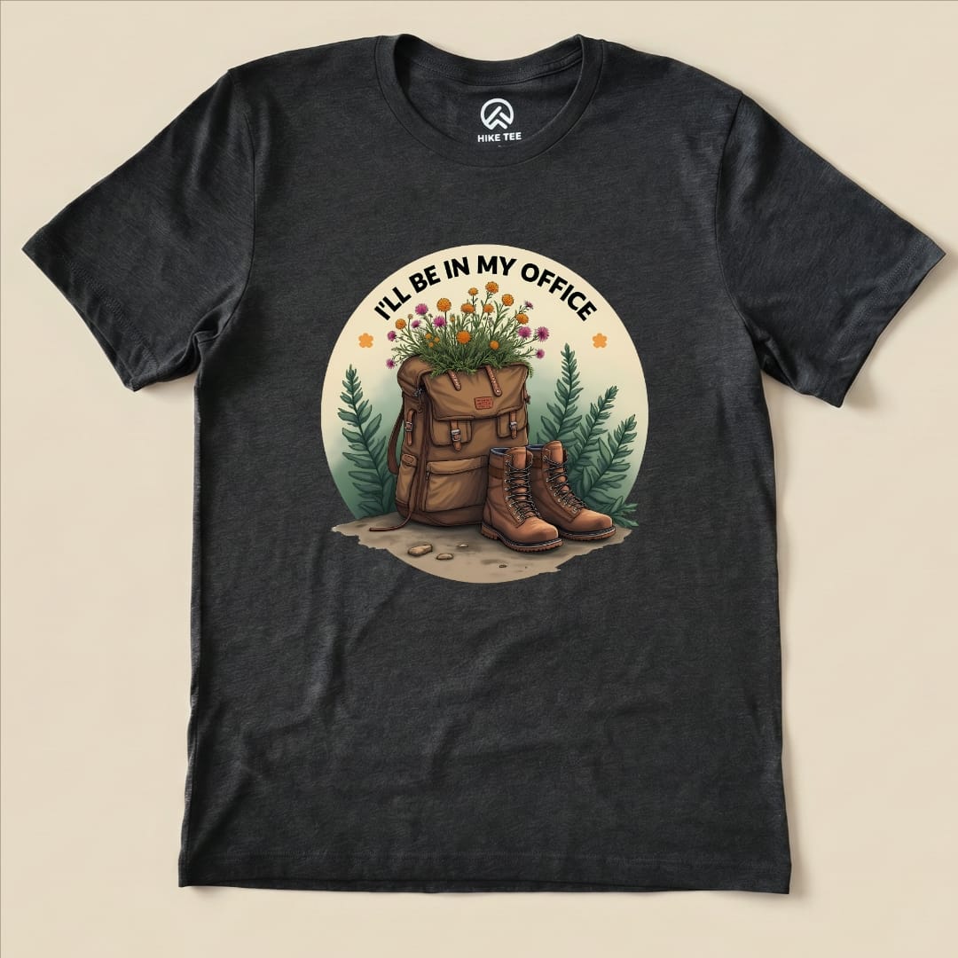 Sorry, I'm Out Hiking Shirt Hike Tee T-Shirt Dark Grey Heather / S