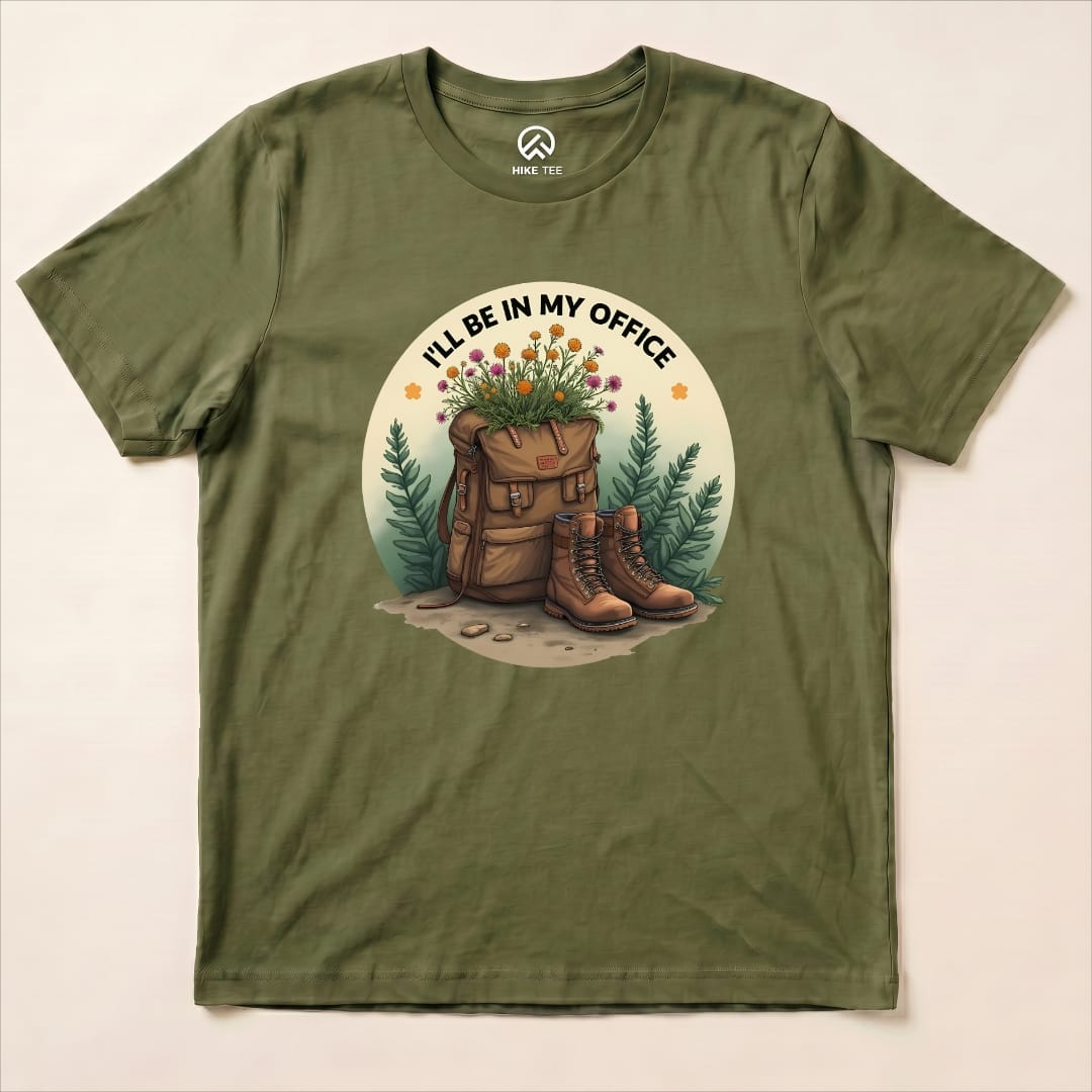 Sorry, I'm Out Hiking Shirt Hike Tee T-Shirt Military Green / S
