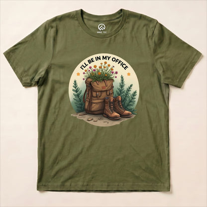 Sorry, I'm Out Hiking Shirt Hike Tee T-Shirt Military Green / S