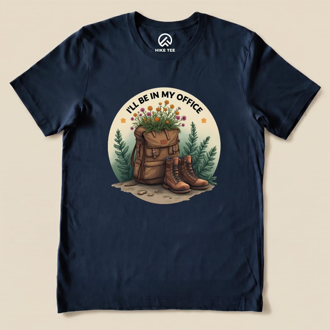 Sorry, I'm Out Hiking Shirt Hike Tee T-Shirt Navy / S