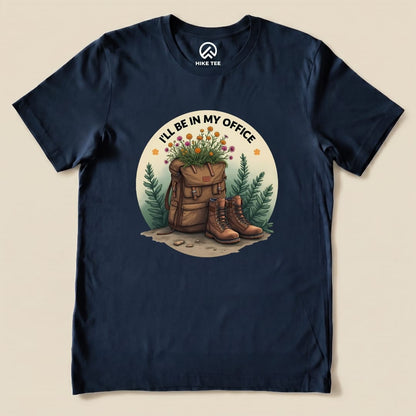 Sorry, I'm Out Hiking Shirt Hike Tee T-Shirt Navy / S