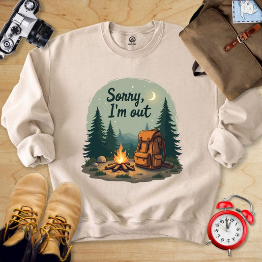 Hike Tee Sweatshirt Sand / S Sorry, I'm Out Sweatshirt
