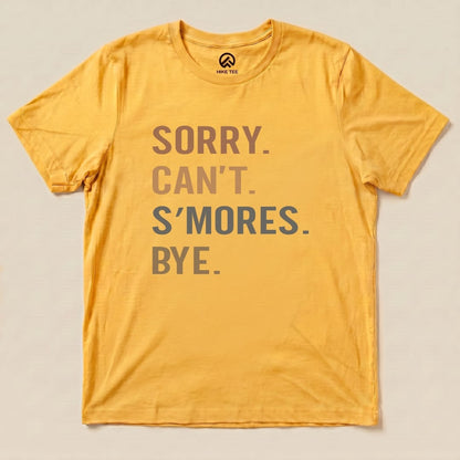 Hike Tee T-Shirt Gold / S Sorry, S'mores, Bye Shirt