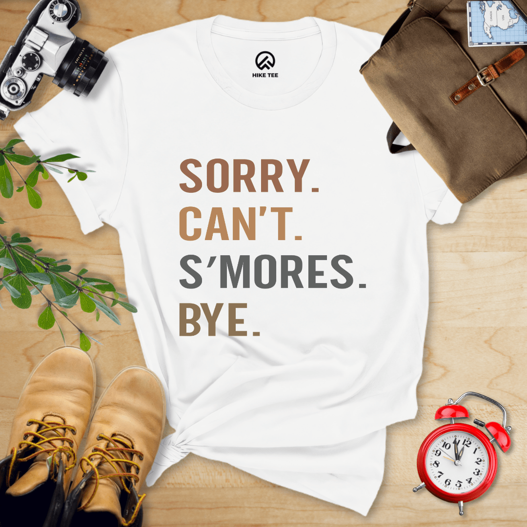 Hike Tee T-Shirt White / S Sorry, S'mores, Bye Shirt