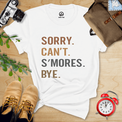 Hike Tee T-Shirt White / S Sorry, S'mores, Bye Shirt