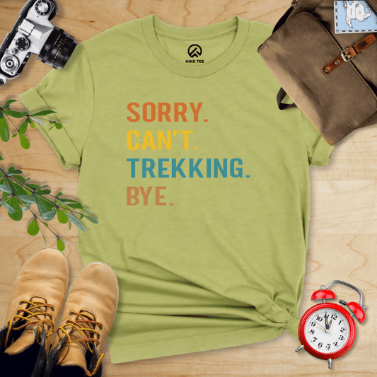 Hike Tee T-Shirt Heather Green / S Sorry, Trekking, Bye Shirt