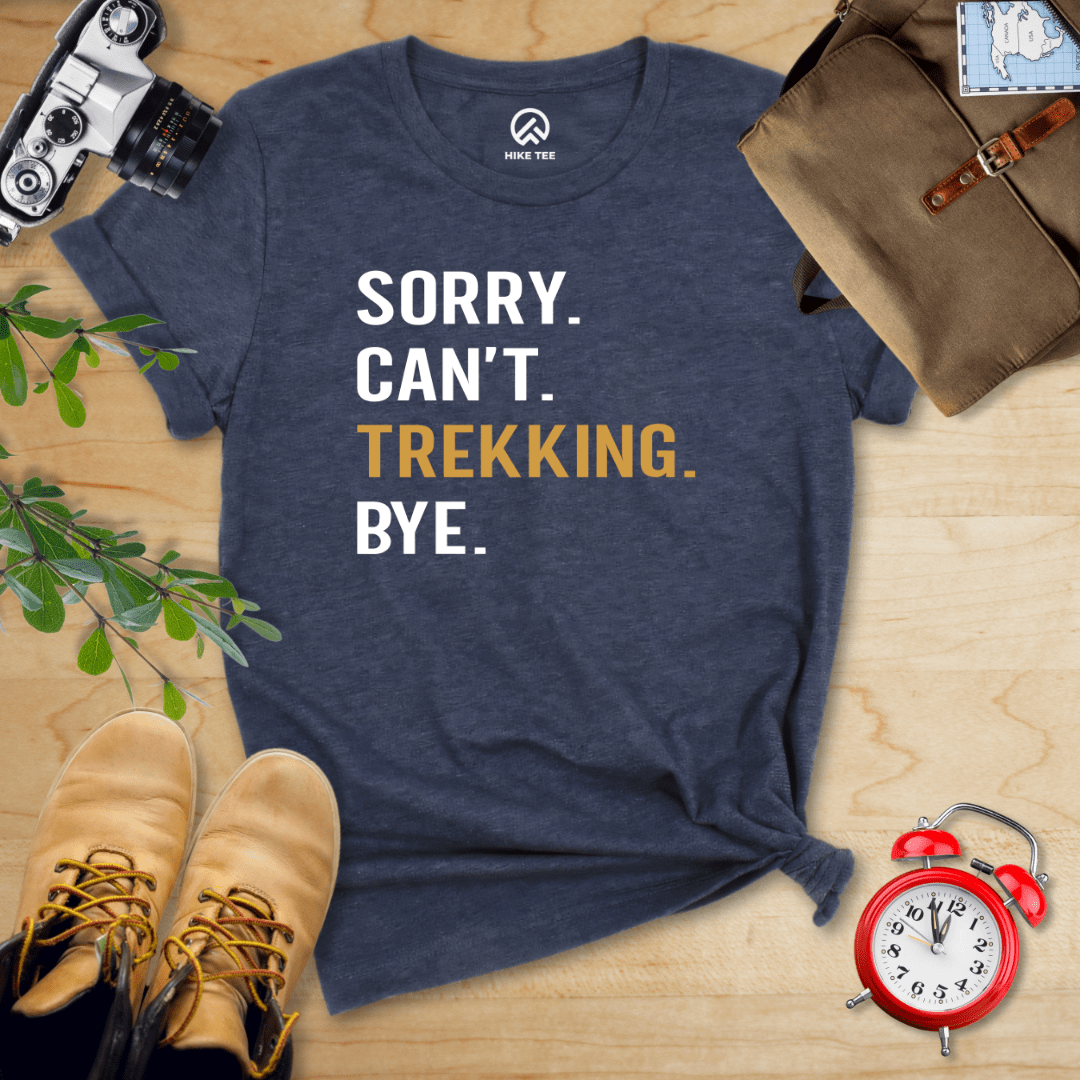 Hike Tee T-Shirt Heather Navy / S Sorry. Trekking. Bye. Shirt