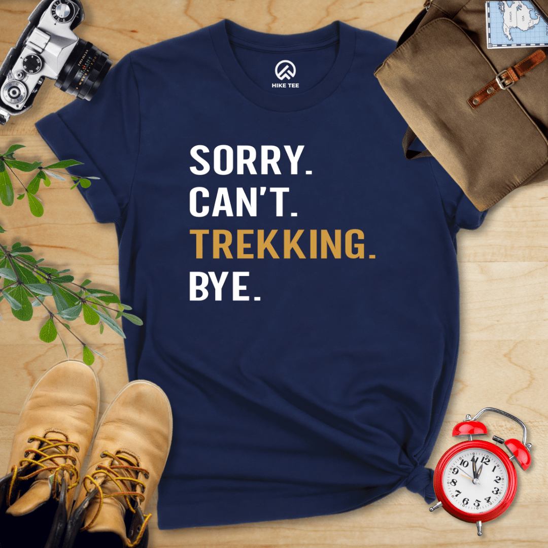 Hike Tee T-Shirt Navy / S Sorry. Trekking. Bye. Shirt