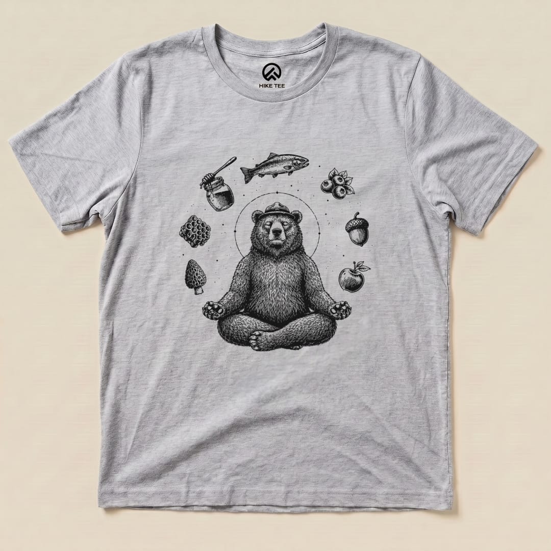 Spiritual Bear Shirt Hike Tee T-Shirt Athletic Heather / S