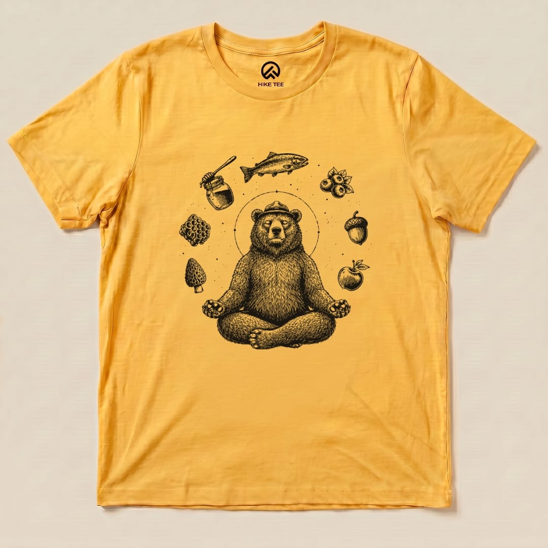 Spiritual Bear Shirt Hike Tee T-Shirt Gold / S