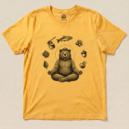 Spiritual Bear Shirt Hike Tee T-Shirt Gold / S