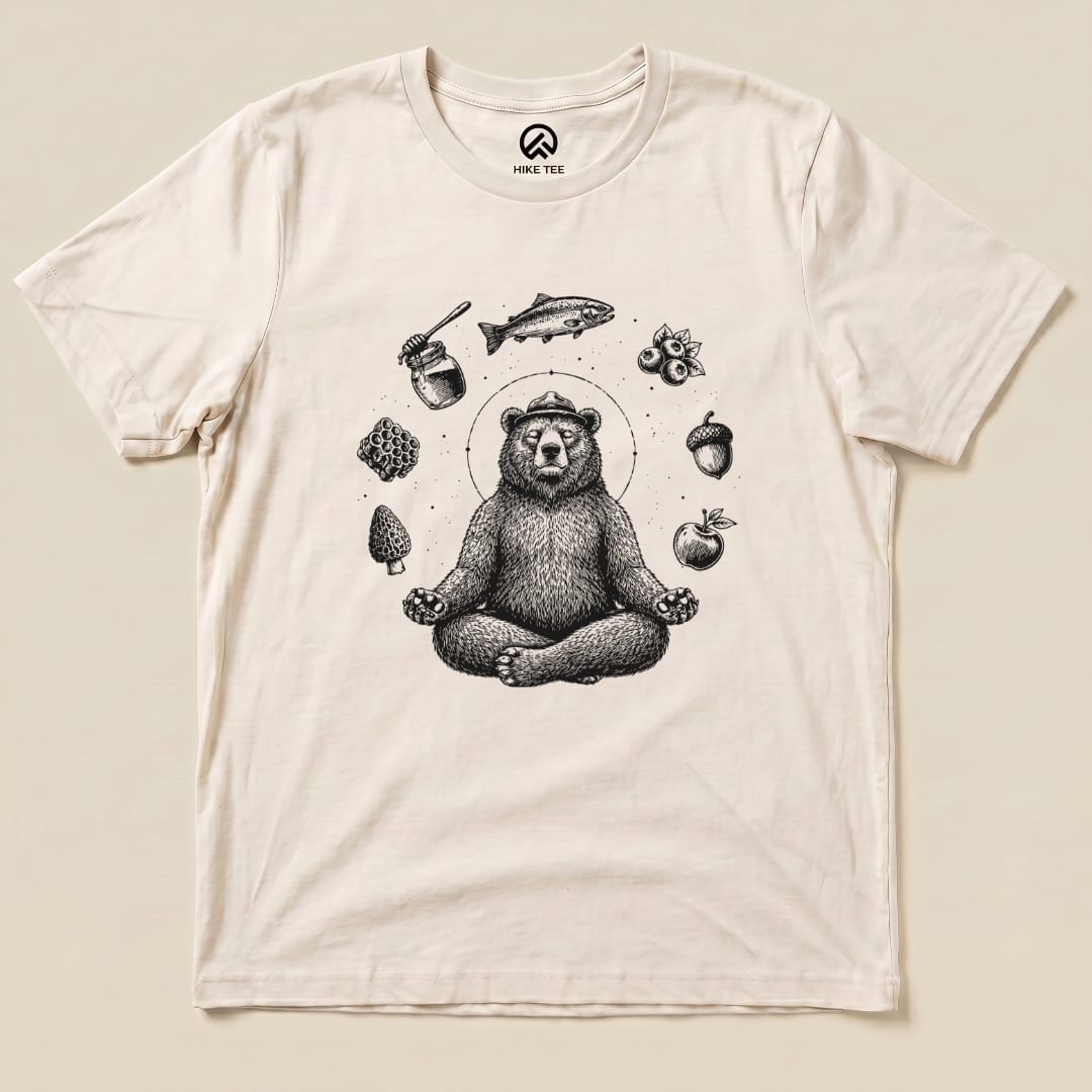 Spiritual Bear Shirt Hike Tee T-Shirt Natural / S