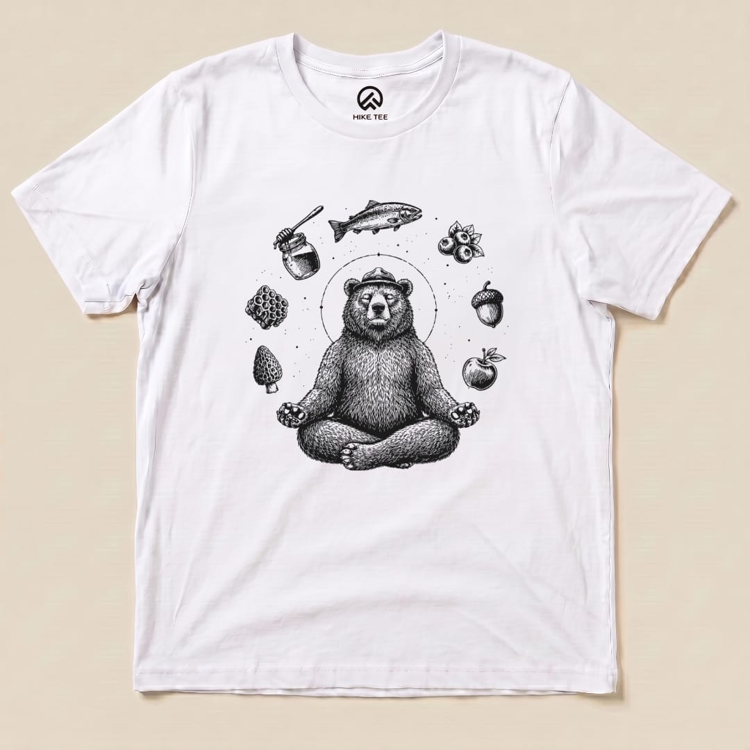 Spiritual Bear Shirt Hike Tee T-Shirt White / S
