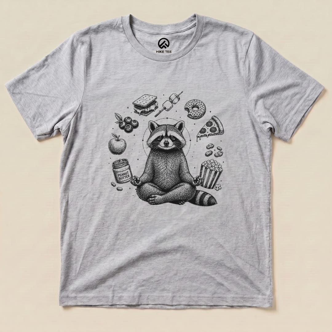 Spiritual Raccoon Shirt Hike Tee T-Shirt Athletic Heather / S