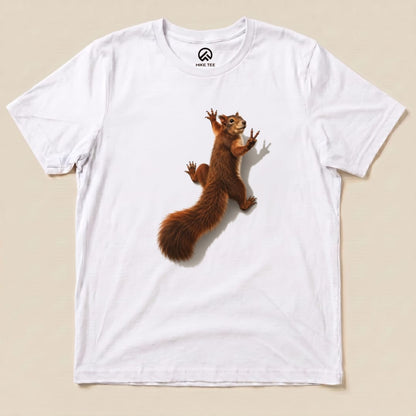 Squirrel on Shirt Hike Tee T-Shirt White / S